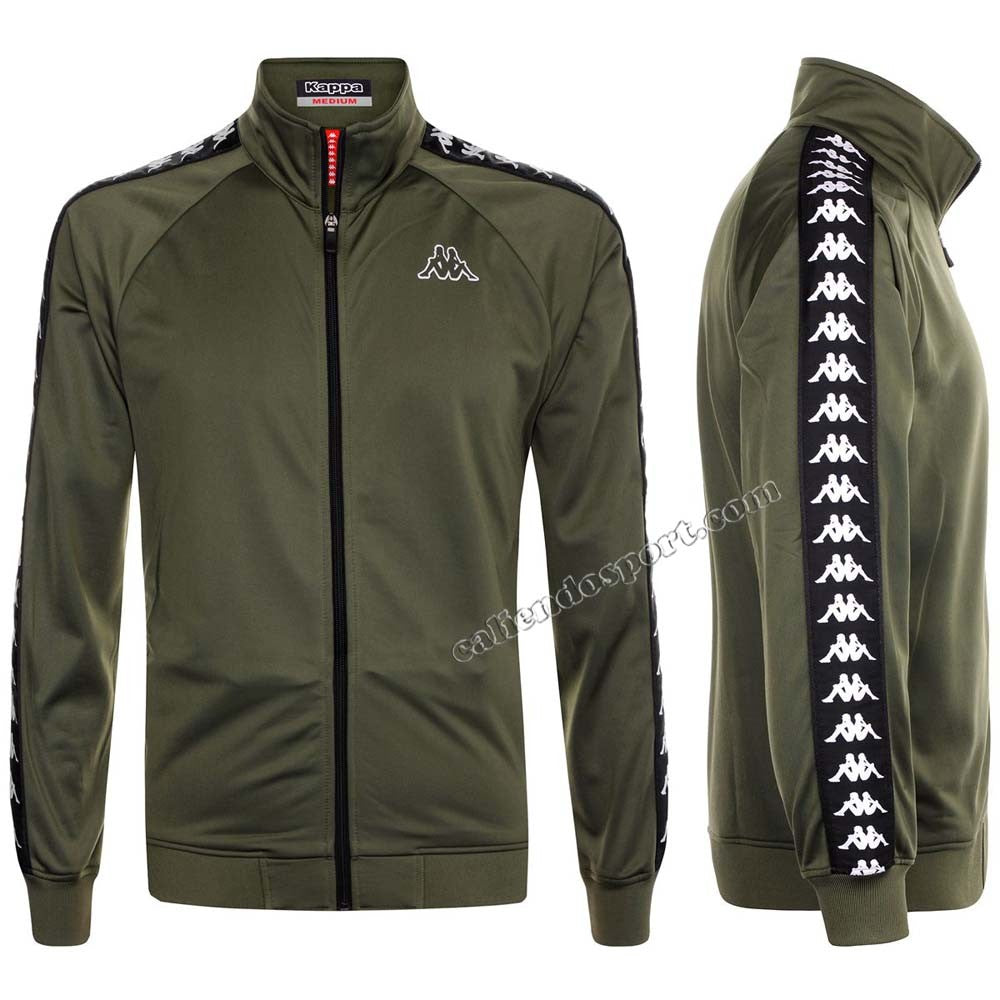 GIACCA KAPPA BANDA 301EFU0 ANNISTON UOMO DONNA VERDE BIANCO NERO GIALLO