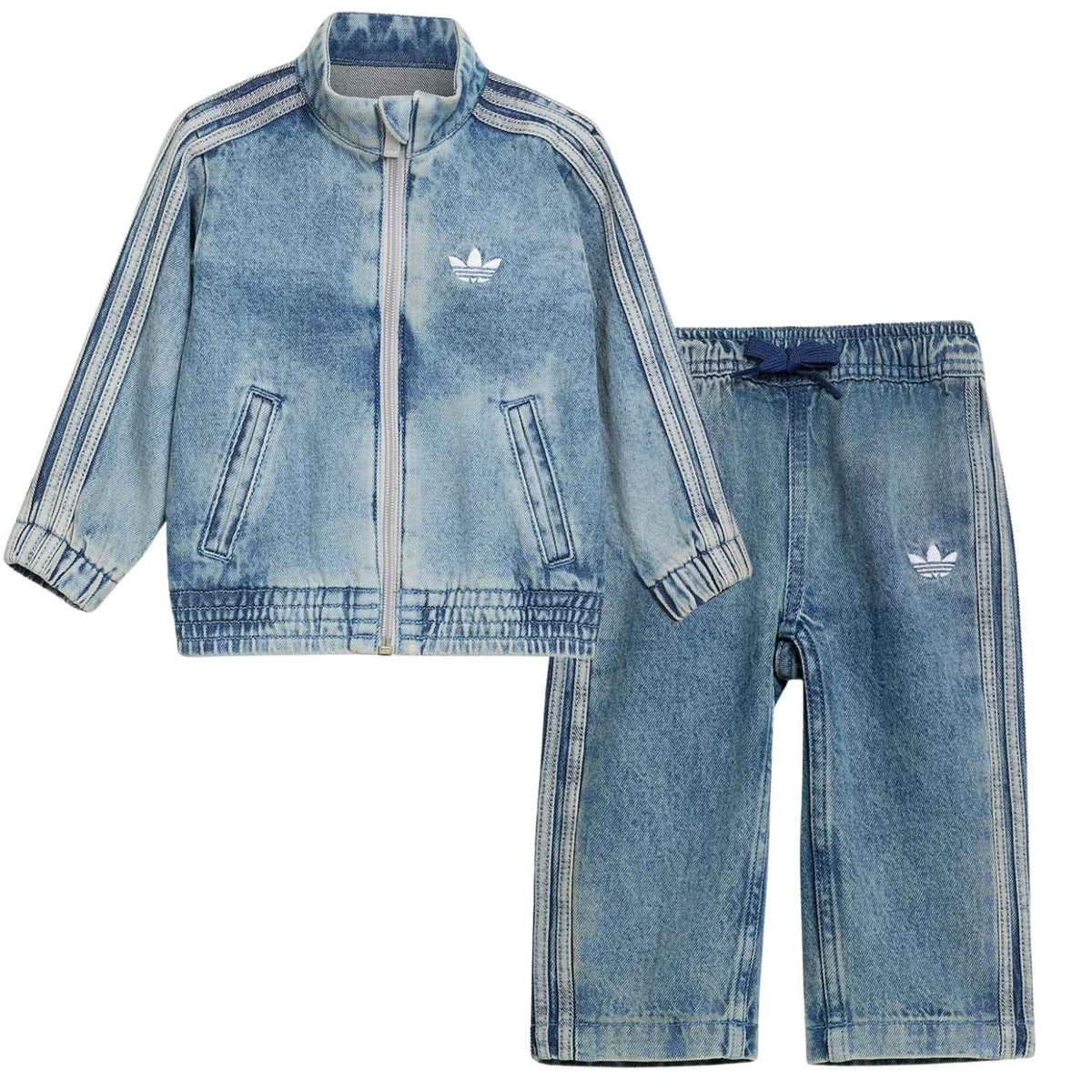 GIACCA + PANTALONE BAMBINI RAGAZZI ADIDAS KT4366 KT4367 JEANS UNISEX