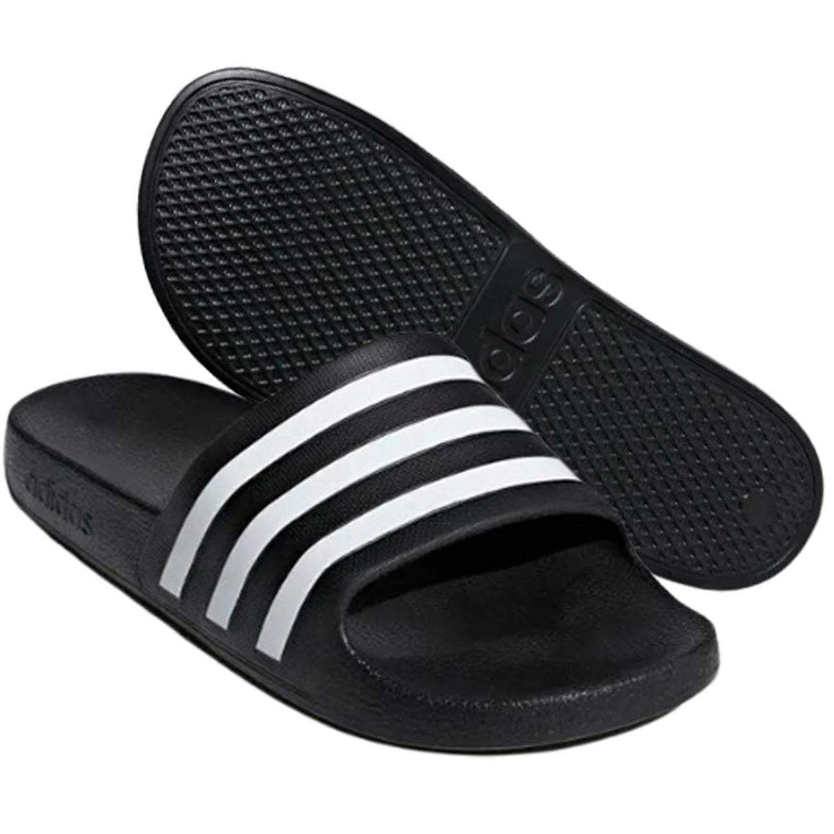 ADIDAS F35543 ADILETTE AQUA BLACK UNISEX SLIPPERS