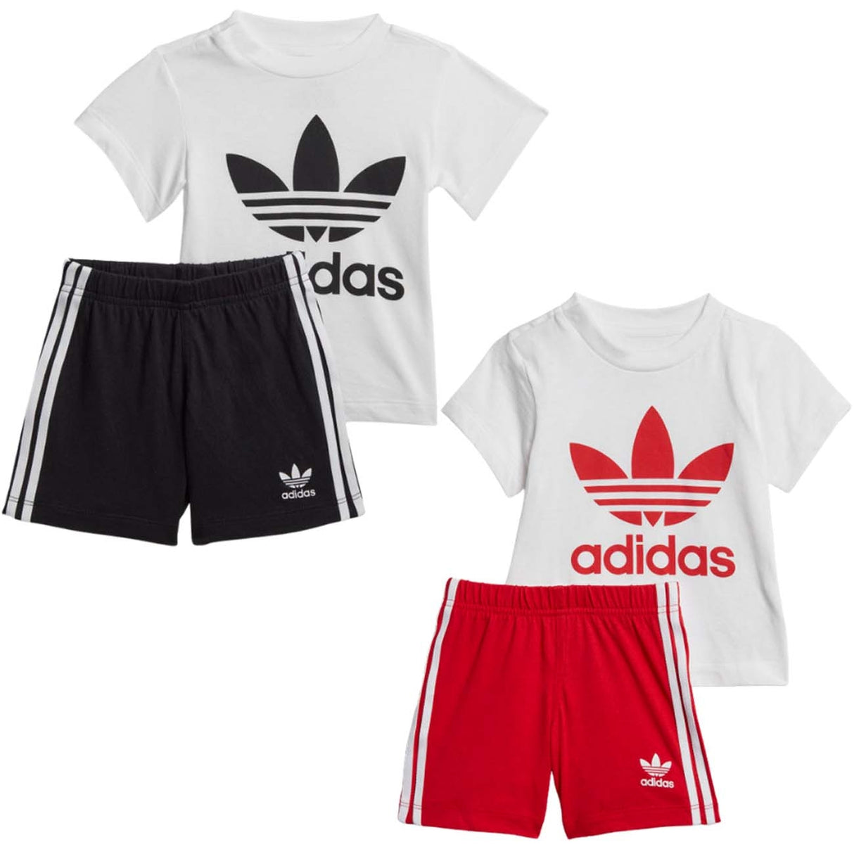COMPLETI BAMBINI ADIDAS FI8318 ED7667 TREFOIL SHORTS TEE