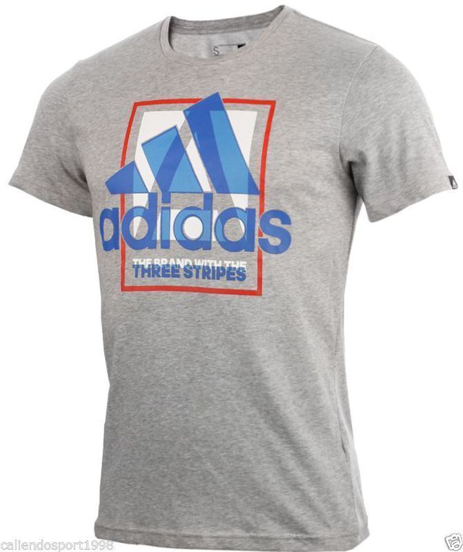 T-Hirt Adidas Uomo Sport Tempo Libero Mezza Manica Palestra