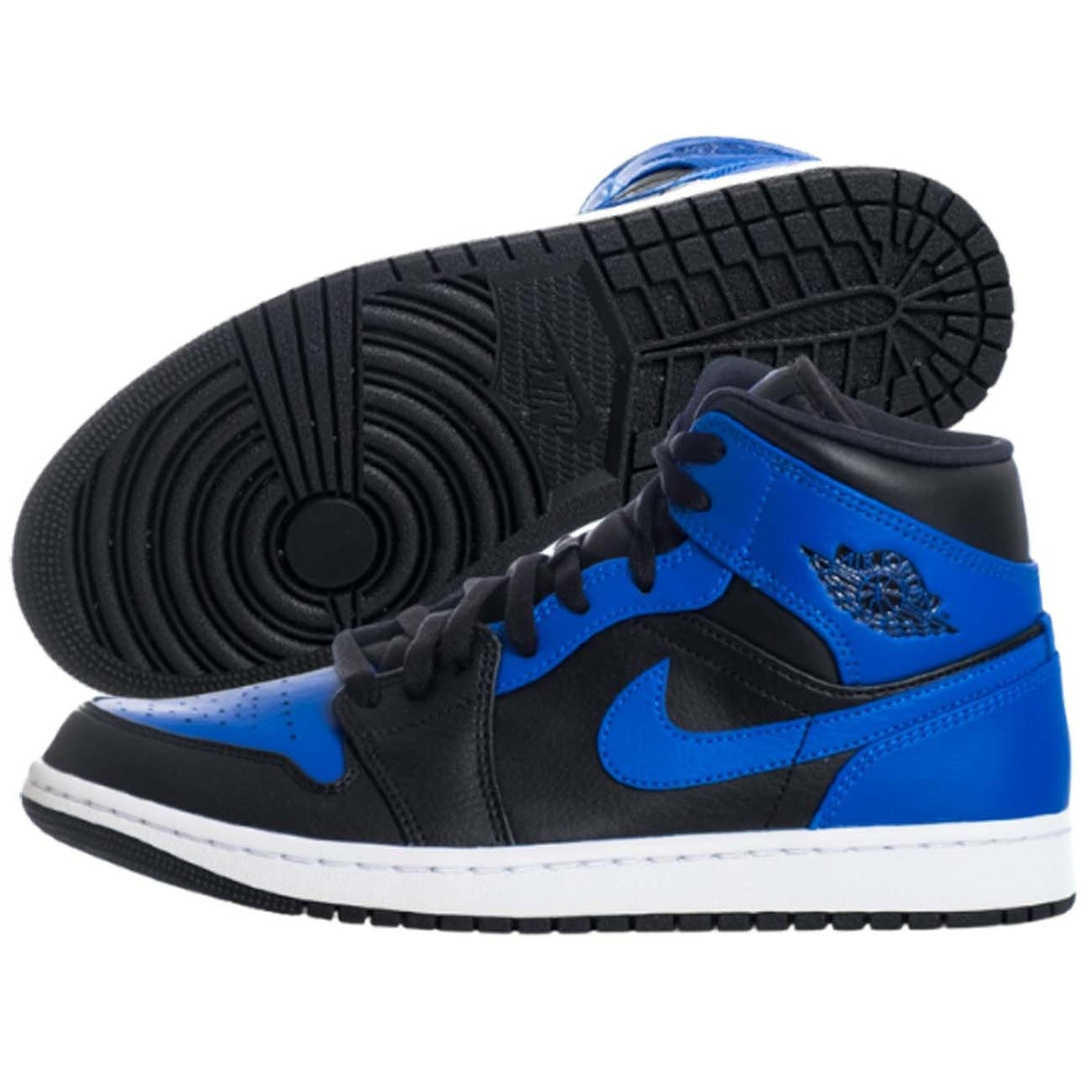 CHAUSSURE NIKE JORDAN 1 MID 554724 077 NOIR BLEU