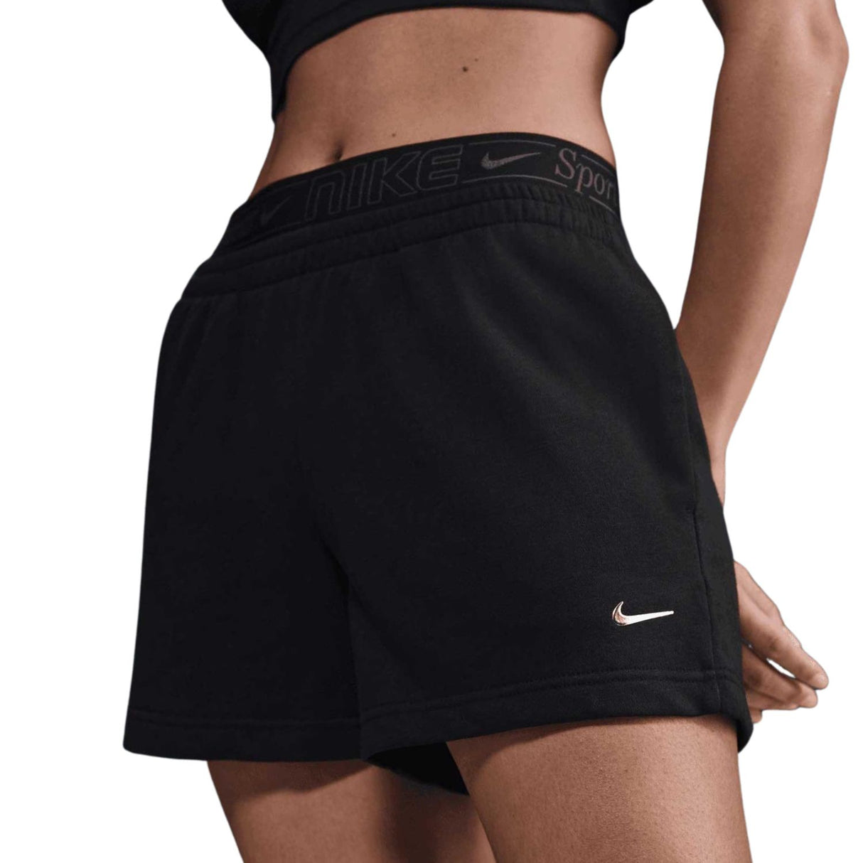 PANTALONCINO DONNA NIKE IB7885 COTONE NERO