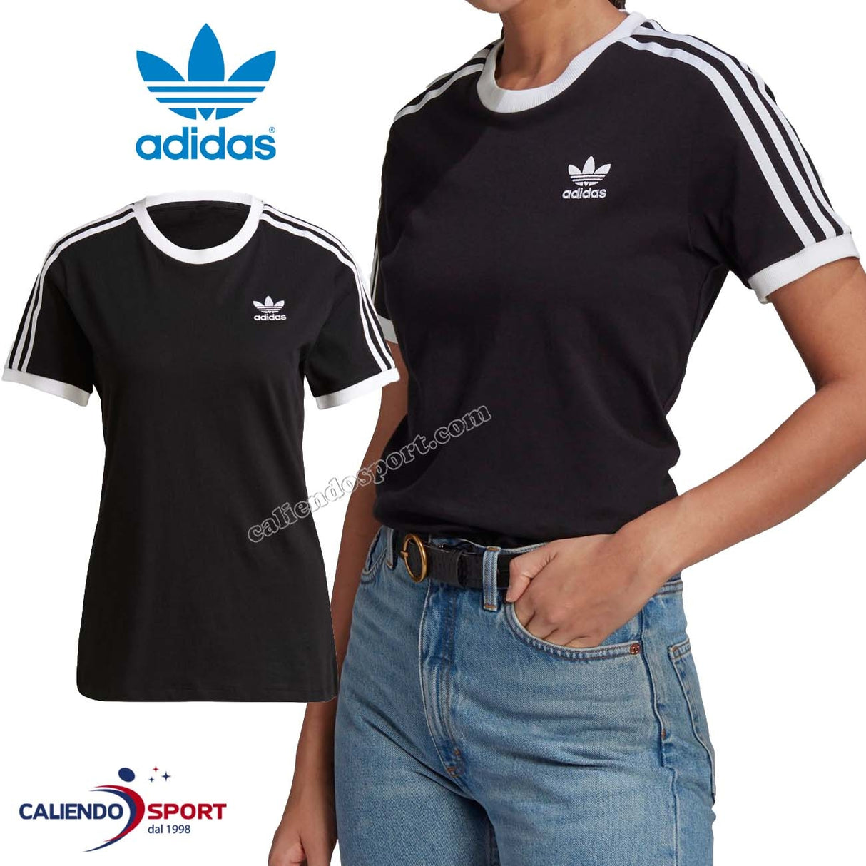 T-SHIRT ADIDAS GN2900 ADICOLR CLASSIQUE NOIR