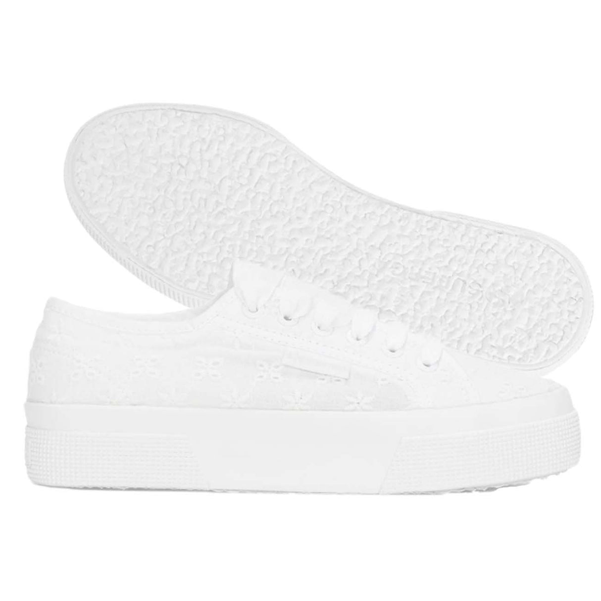 SCARPA DONNA SUPERGA S2148KW A0AM5 2740 FLOWER SANGALLO BIANCO
