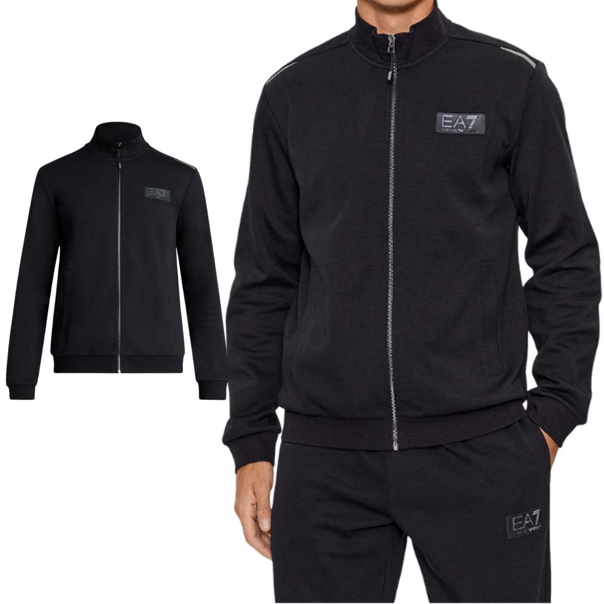 FELPA ARMANI EA7 I23 6RPM83 PJARZ 1200 FULL ZIP NERO