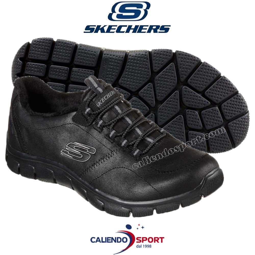 SCARPA DONNA SKECHERS 12394 BBK NERO AIR COOLED