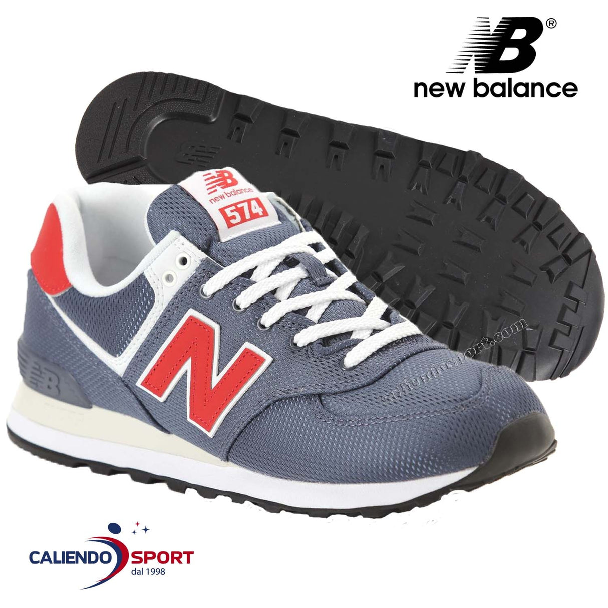 SCARPA NEW BALANCE ML574SCJ BLU SNEAKER