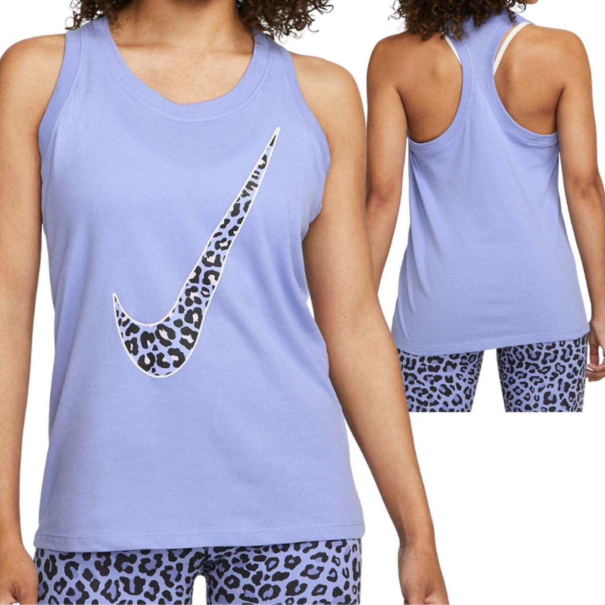NIKE DN6214 569 DRI FIT PURPLE WOMEN'S TANK TOP