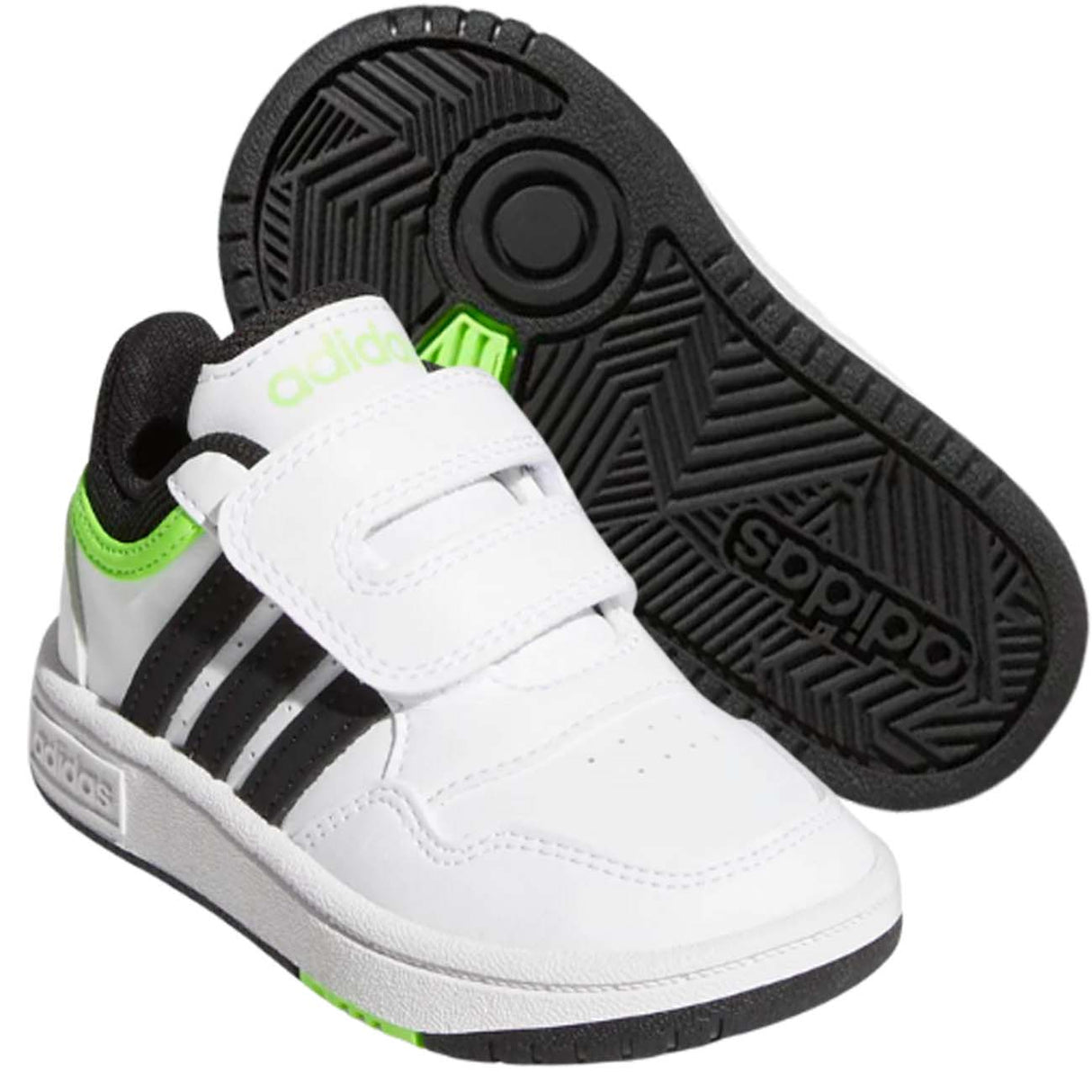 ADIDAS GW0441 HOOPS WHITE KIDS SHOES