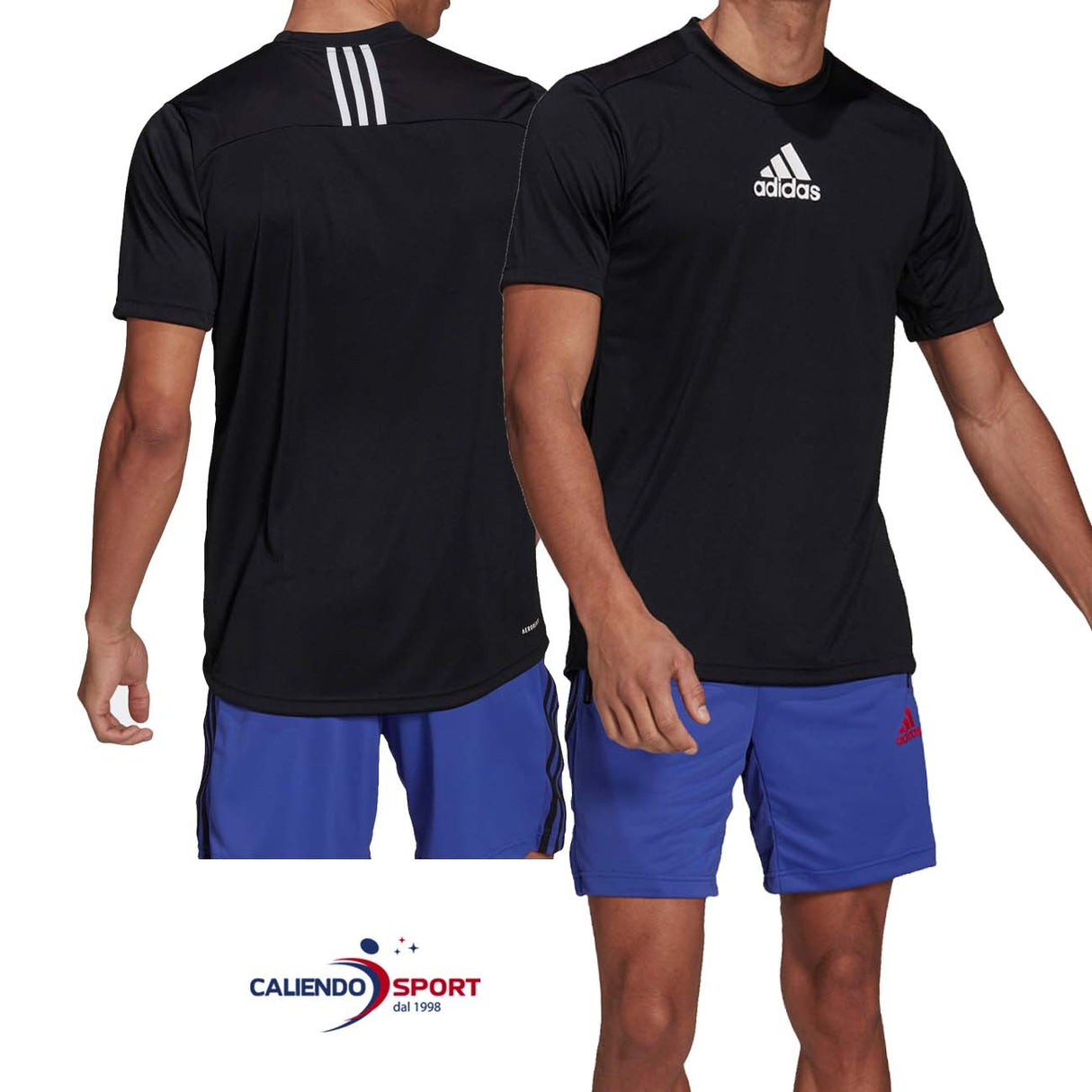 T-SHIRT D'ENTRAINEMENT ADIDAS GM2126 À 3 BANDES