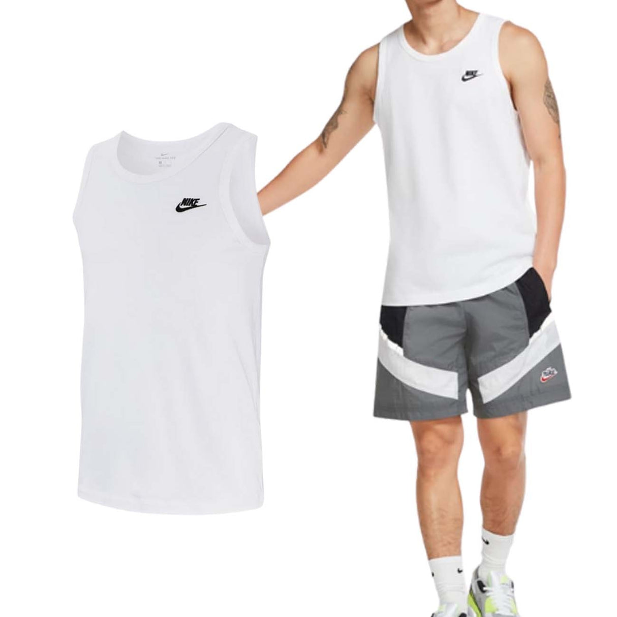 DÉBARDEUR SPORTWEAR EN COTON NIKE BQ1260 100 BLANC