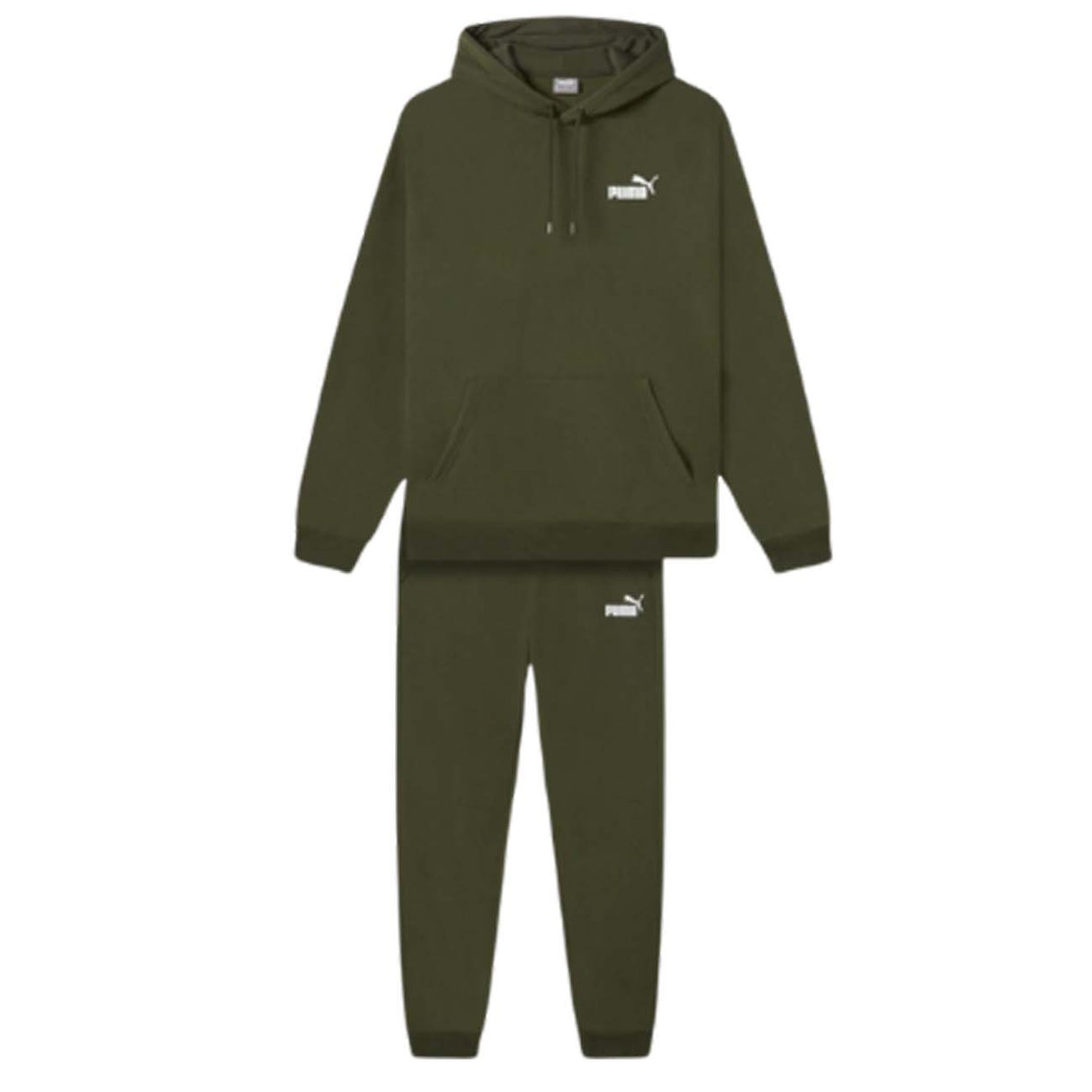 TUTA PUMA 676836 70 FEEL GOOD VERDE COTONE FELPATO