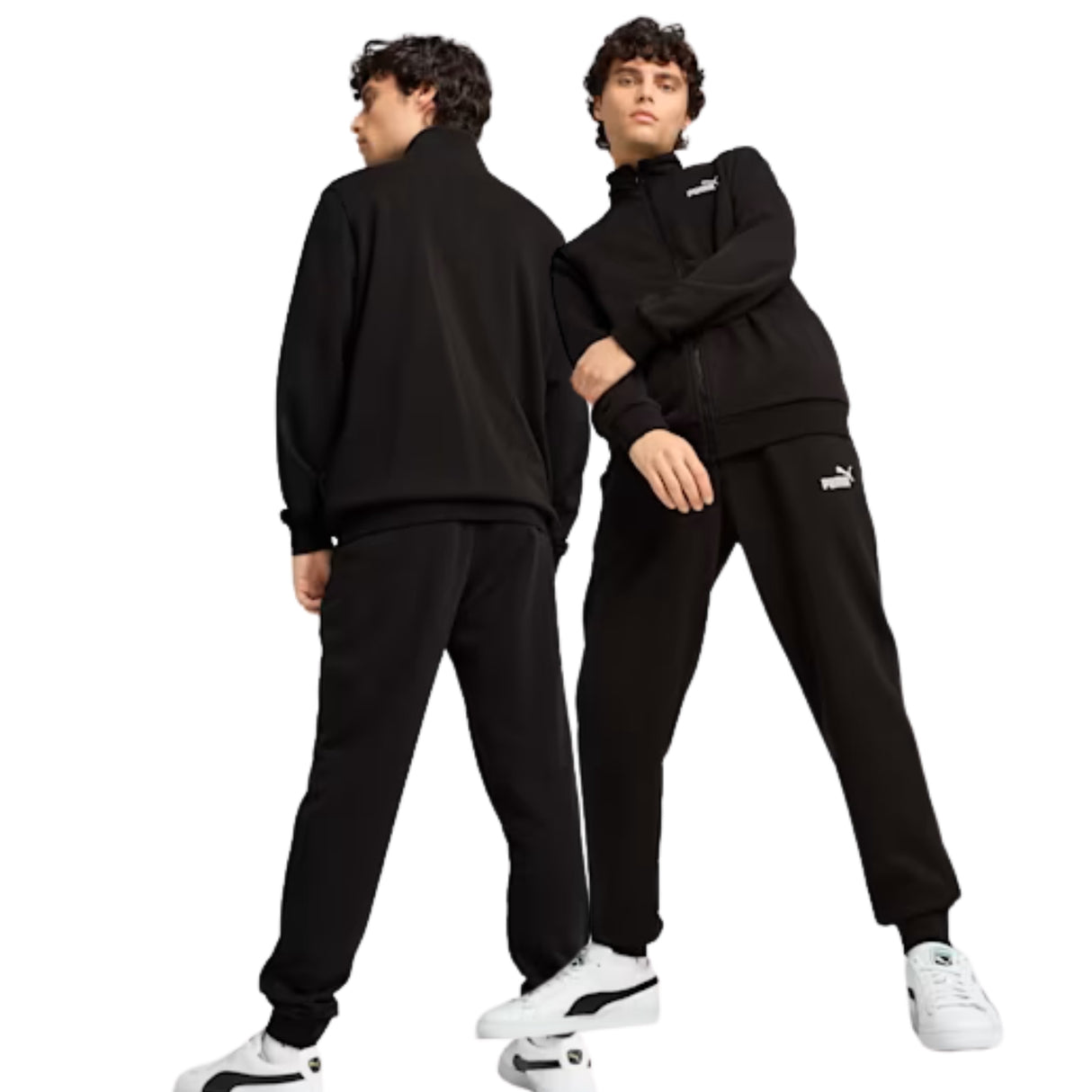 TUTA PUMA 684848 01 ESSENTIALS COTONE GARZATO NERO