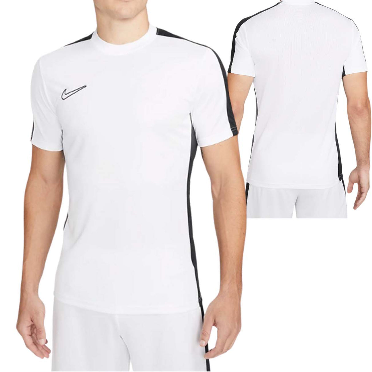 T-SHIRT NIKE DV9750 100 ACADEMY BLU DRI FIT SPORT BIANCO