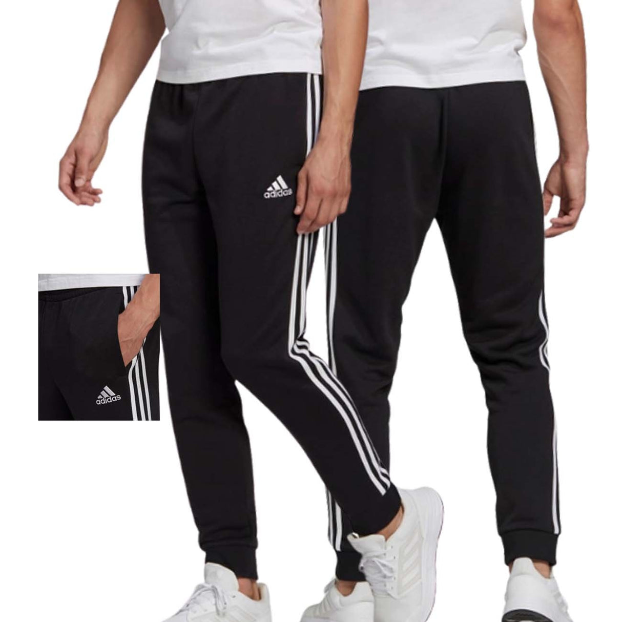 PANTALONE ADIDAS GK8831 ESSENTIALS TAPERED CUFF 3-STRIPES