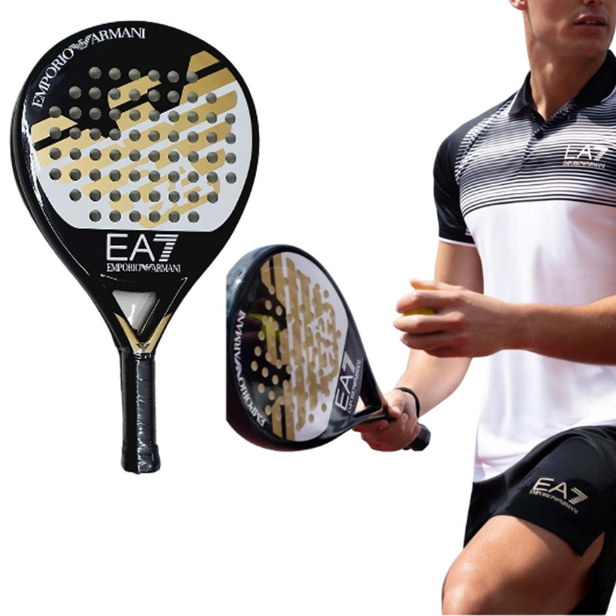 RAQUETTE PADELARMANI EA7 276198 + SAC