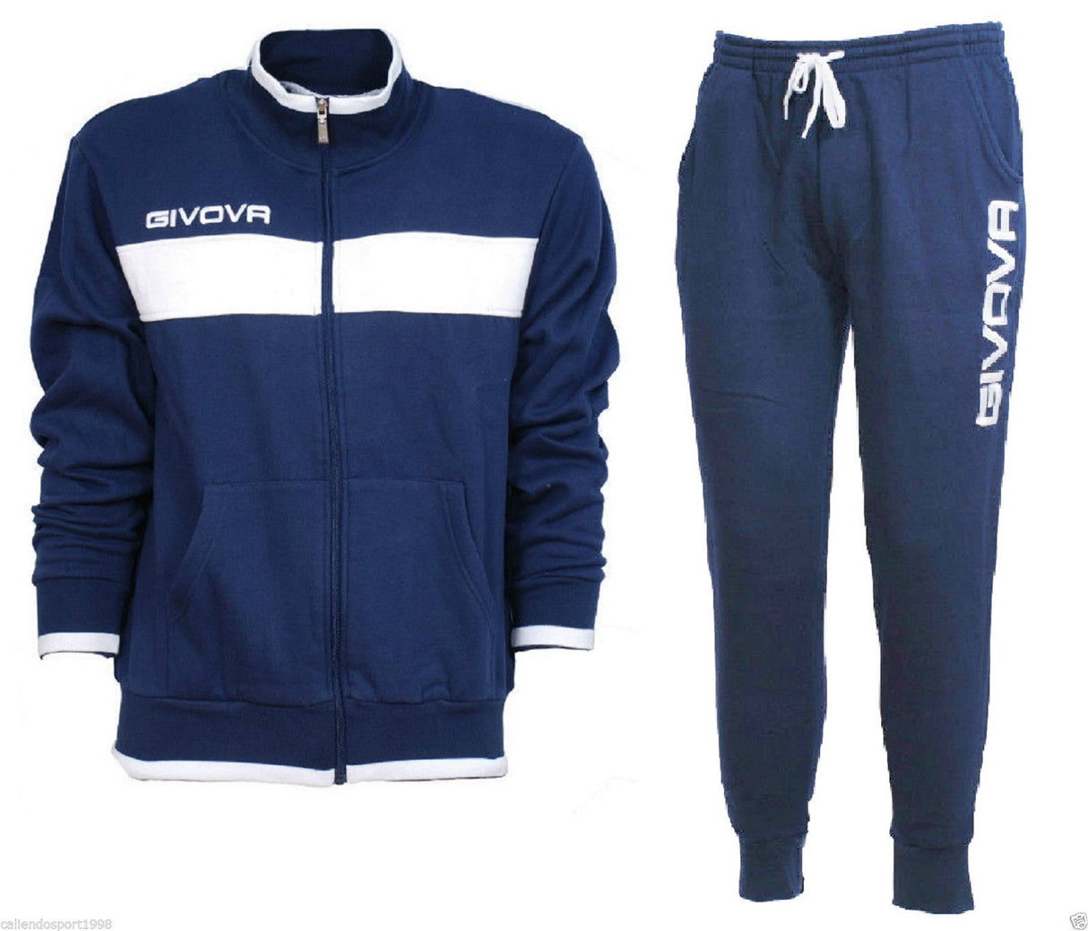 SWEATSHIRT TRACKSUIT MEN WOMEN CHILDREN Sport Gym Casual Blue GIVOVA DROPS