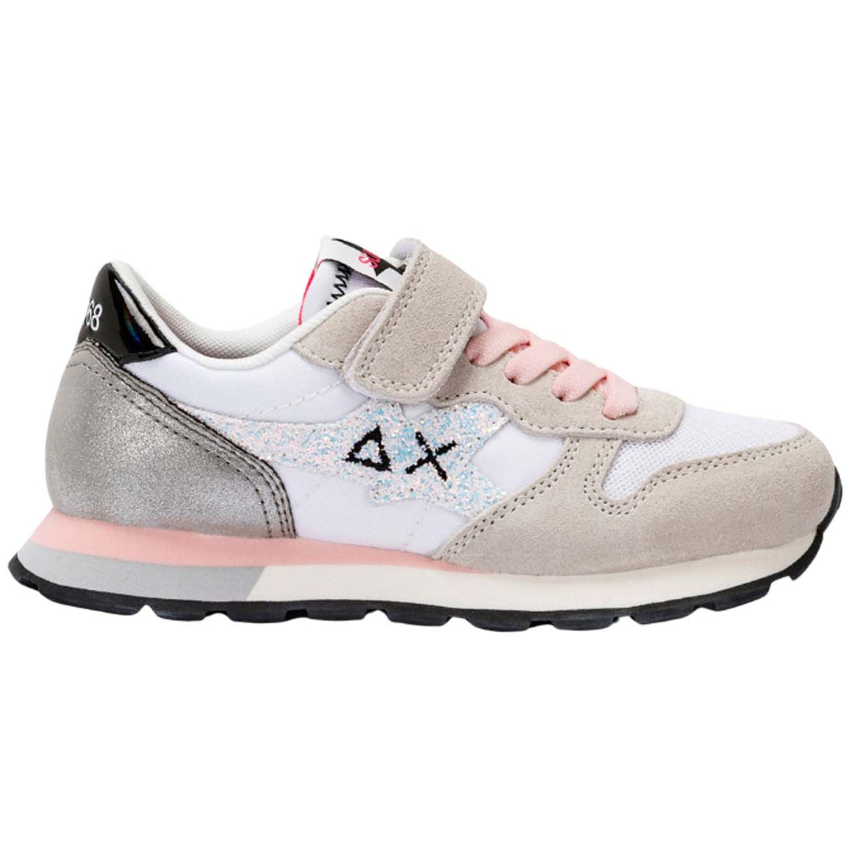 SCARPA BAMBINE SUN 68 Z34411K 01 BIANCO STARGIRL GLITTER