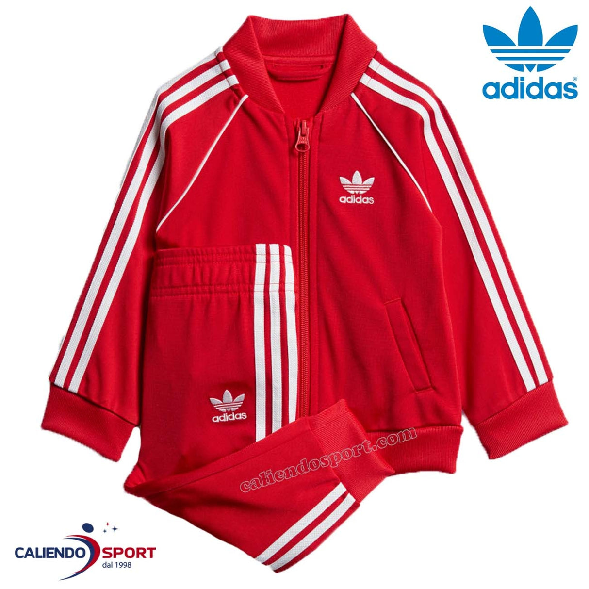 TUTA ADIDAS BAMBINI GD2631 SST ROSSO SST