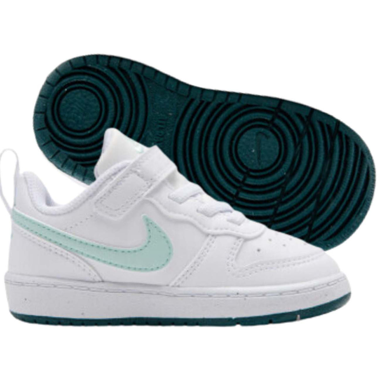 SCARPA BAMBINI NIKE DV5458 102 COURT BOROUGH LOW RECRAFT