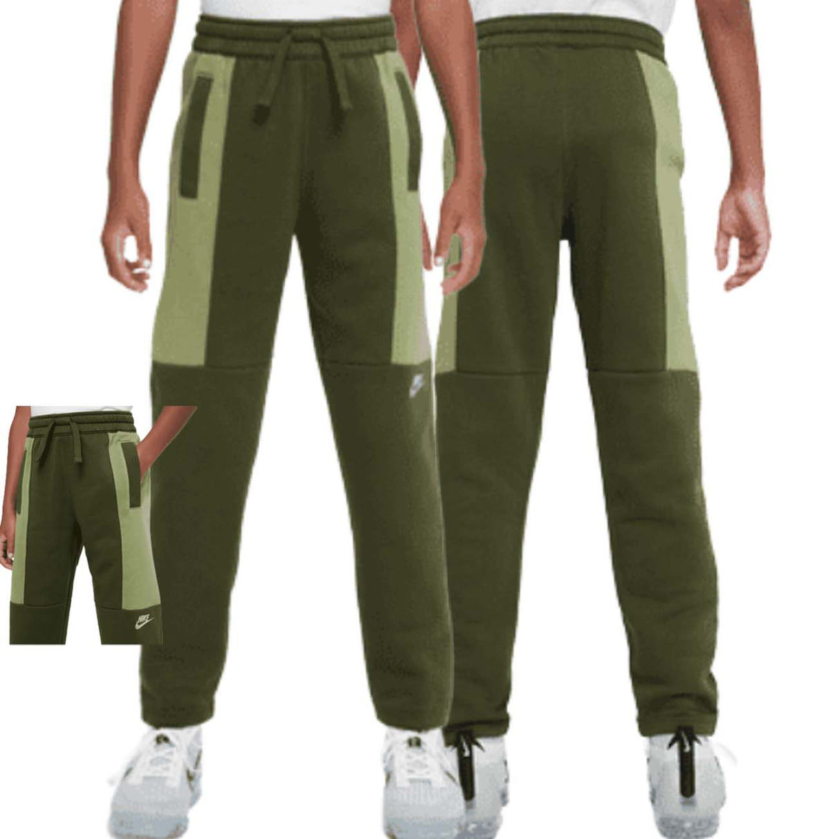 NIKE DQ9085 326 COTTON FLEECE KIDS PANTS