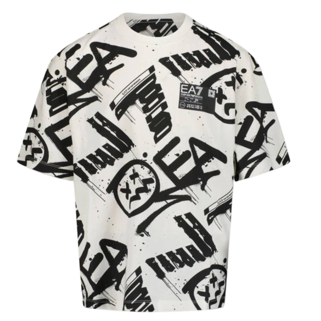 T-SHIRT RAGAZZI ARMANI EA7 E25 7B000059 F0035 COTONE