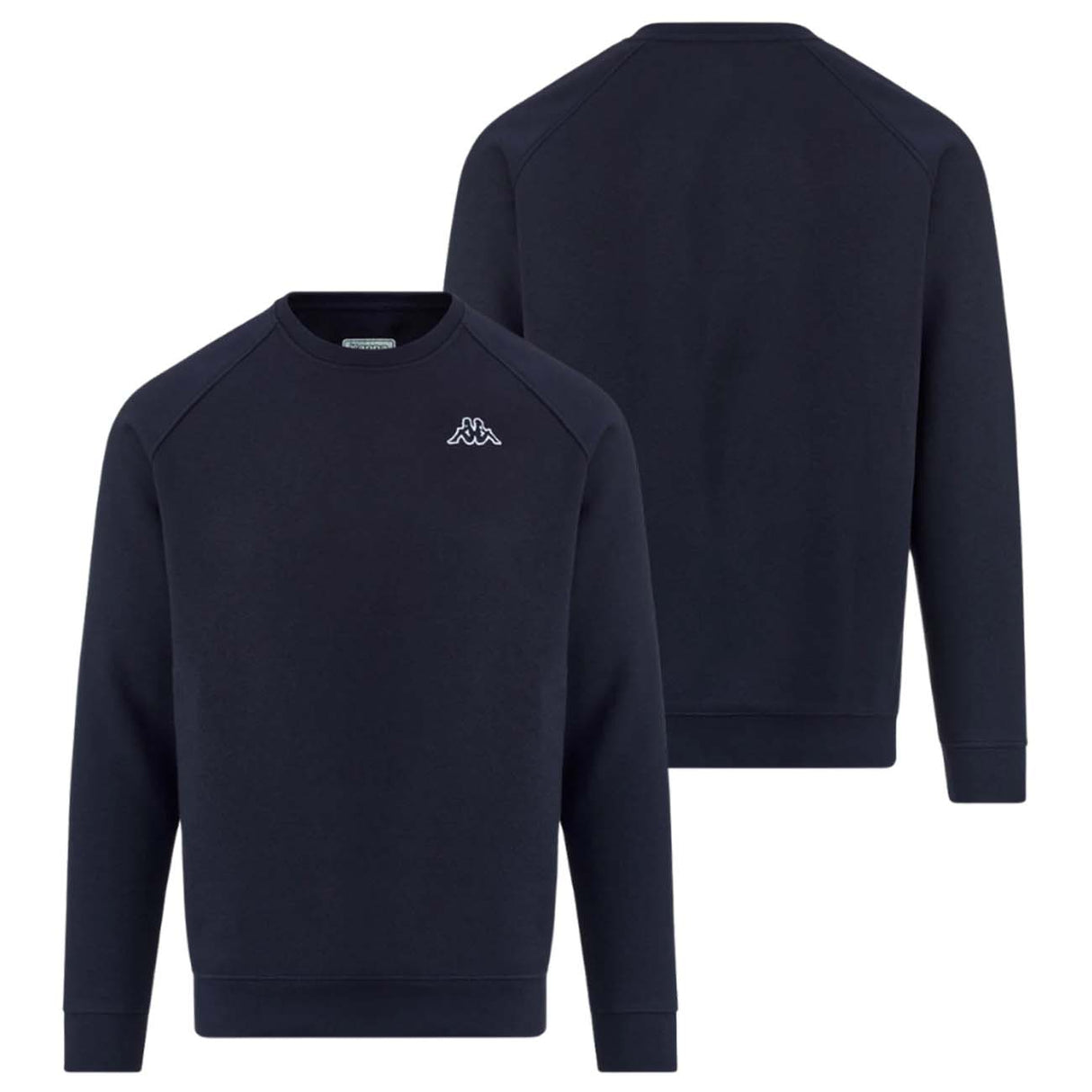 FELPA KAPPA 304MYL0 XMF GIROCOLLO BLU FELPATA