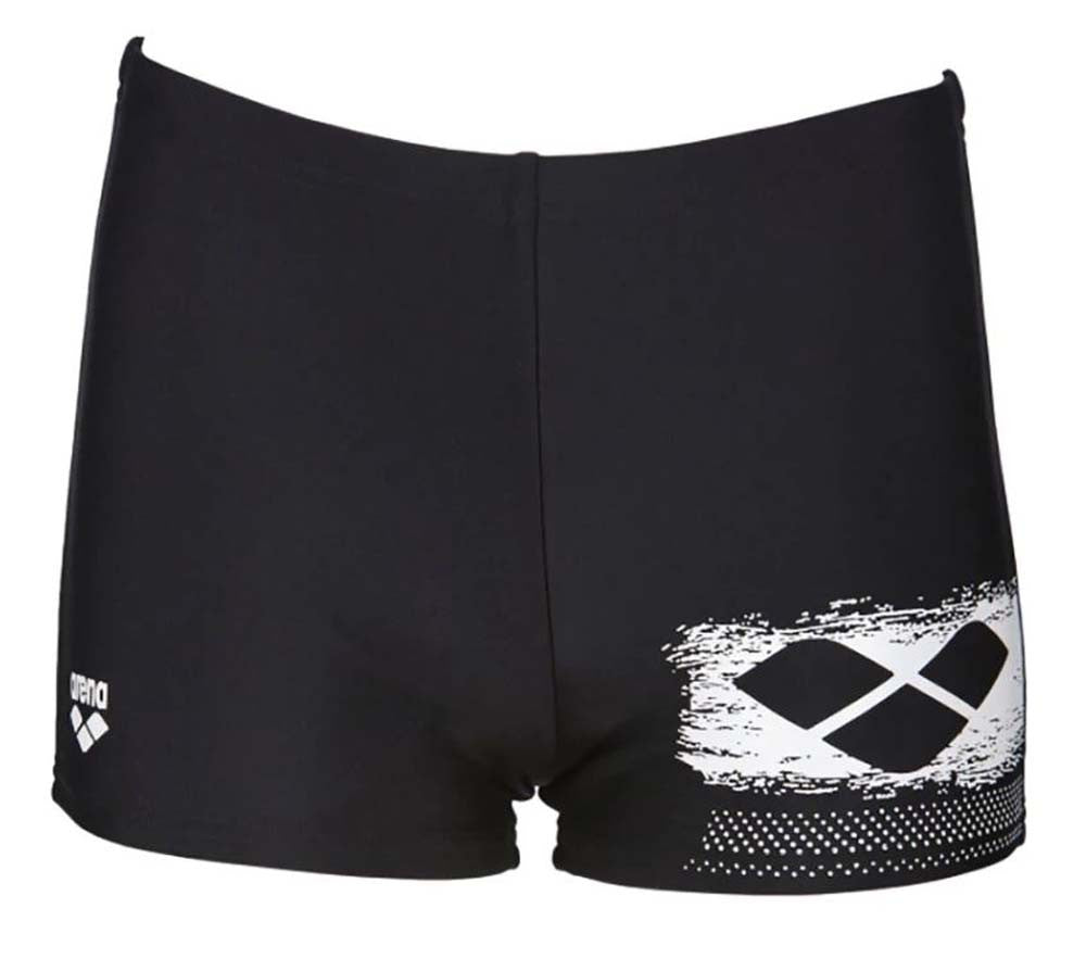 COSTUME ARENA PARIGAMBA RAGAZZO 001369 NERO AZZURRO BOXER SCRATCHY PISCINA MARE