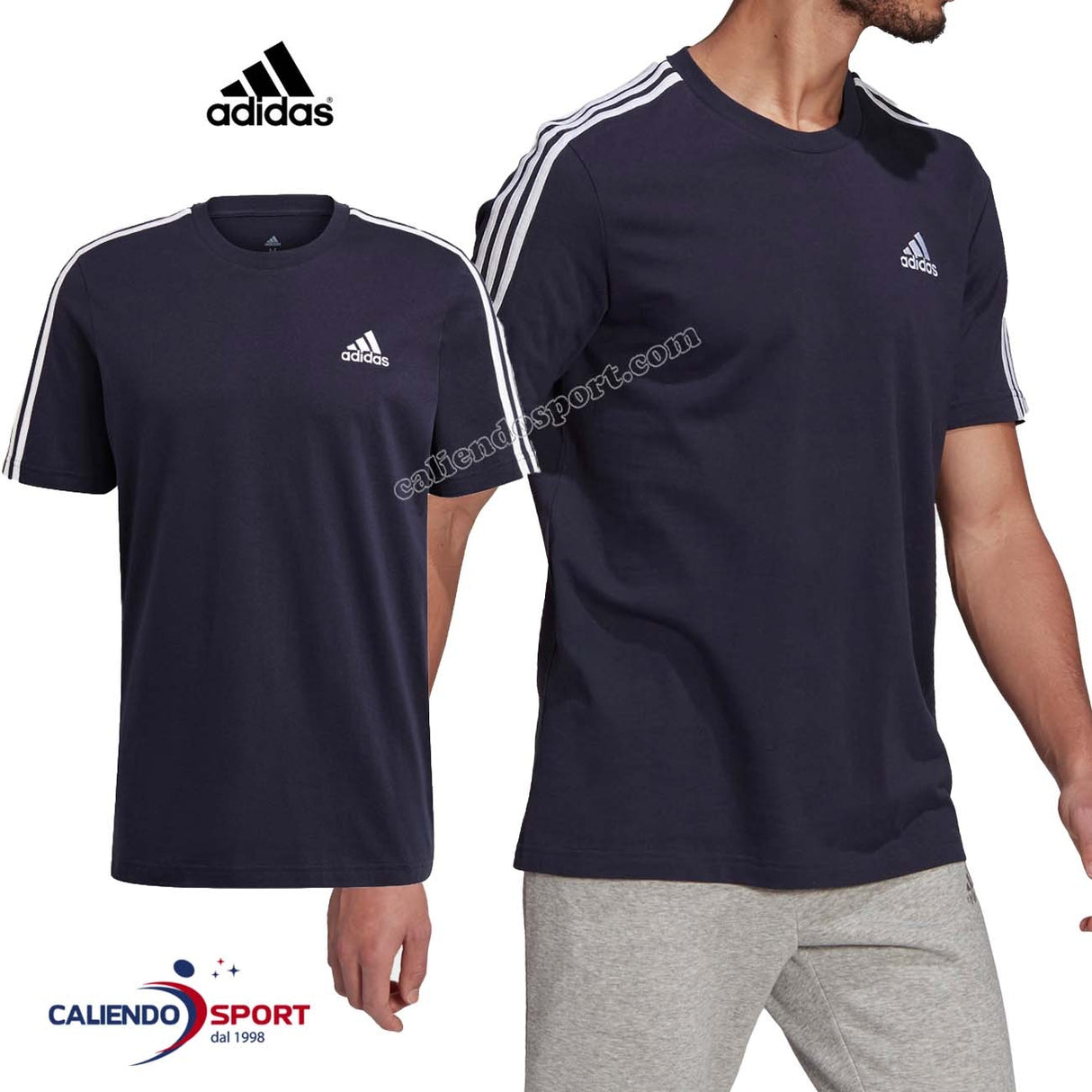 T-SHIRT ADIDAS GL3734 ESSENTIAL À 3 BANDES