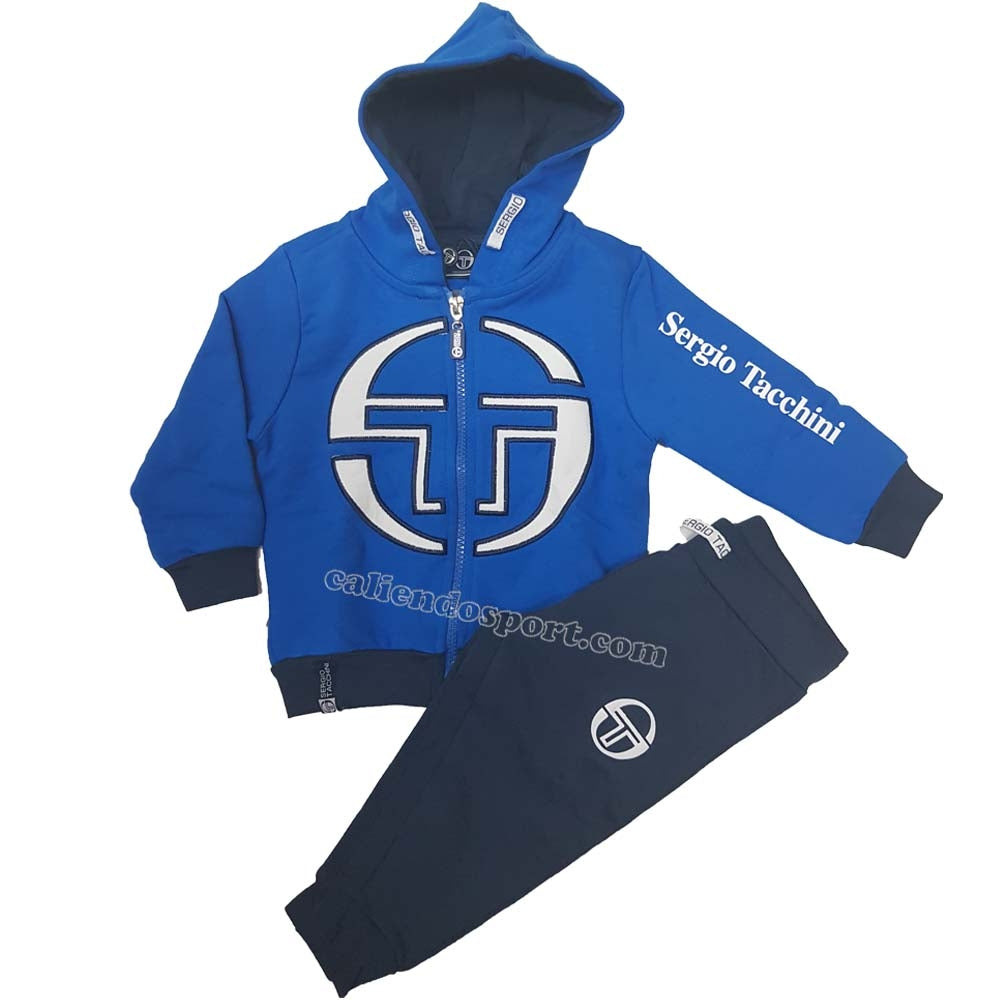 SURVÊTEMENT ENFANT SERGIO TACCHINI 3071T0016 SWEAT-SHIRT NOIR BLEU ROUGE