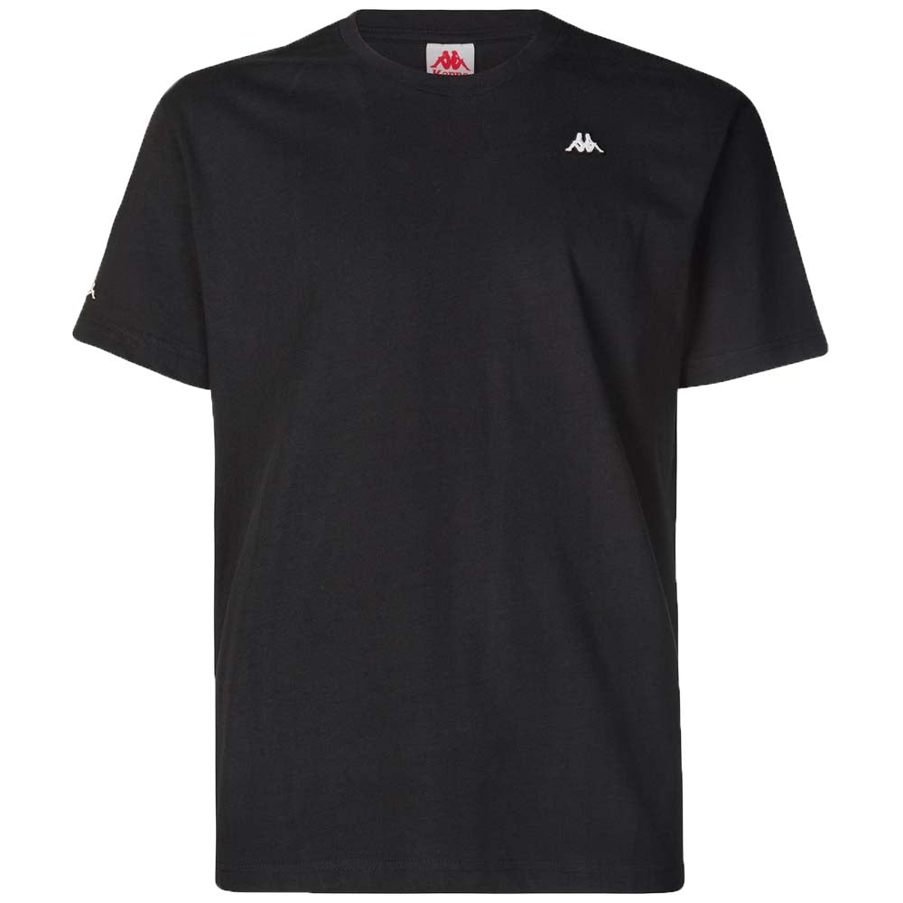-KAPPA T-SHIRT 3111FQW A01 A00 BLACK WHITE AUTHENTIC TAYLOR