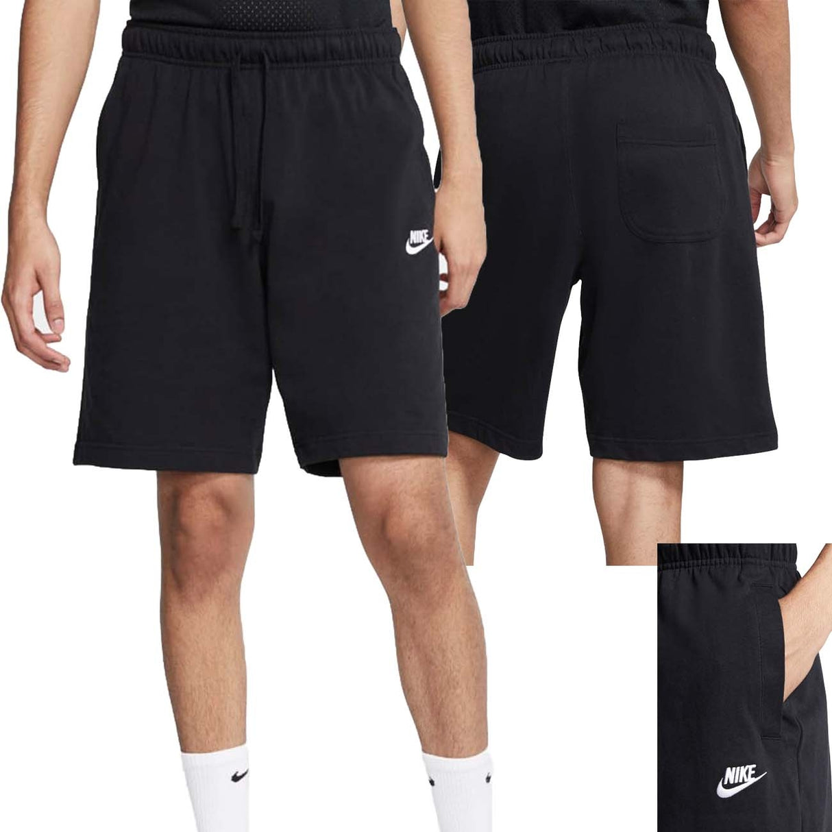 SHORT DE SPORT EN COTON NOIR NIKE BV2772 010