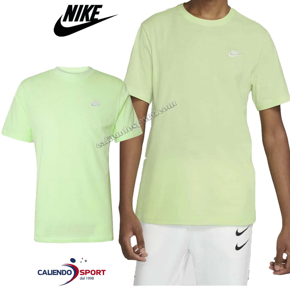 T-SHIRT EN COTON NIKE AR4997 383 SPORTSWEAR CLUB