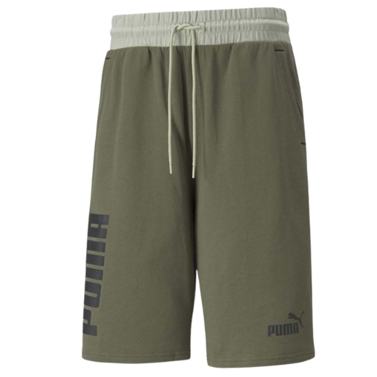 PUMA 847391 32 COLOURBLOCKED BRUSHED COTTON SHORTS