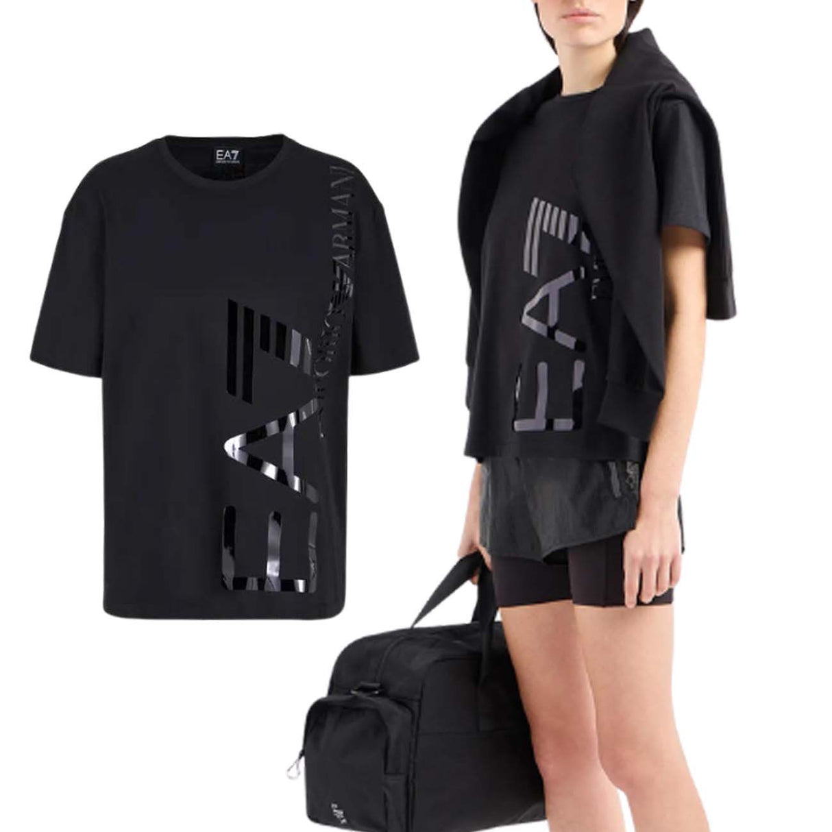 T-SHIRT DONNA ARMANI EA7 E24 3DTT25 TJTYZ 0228 NERO