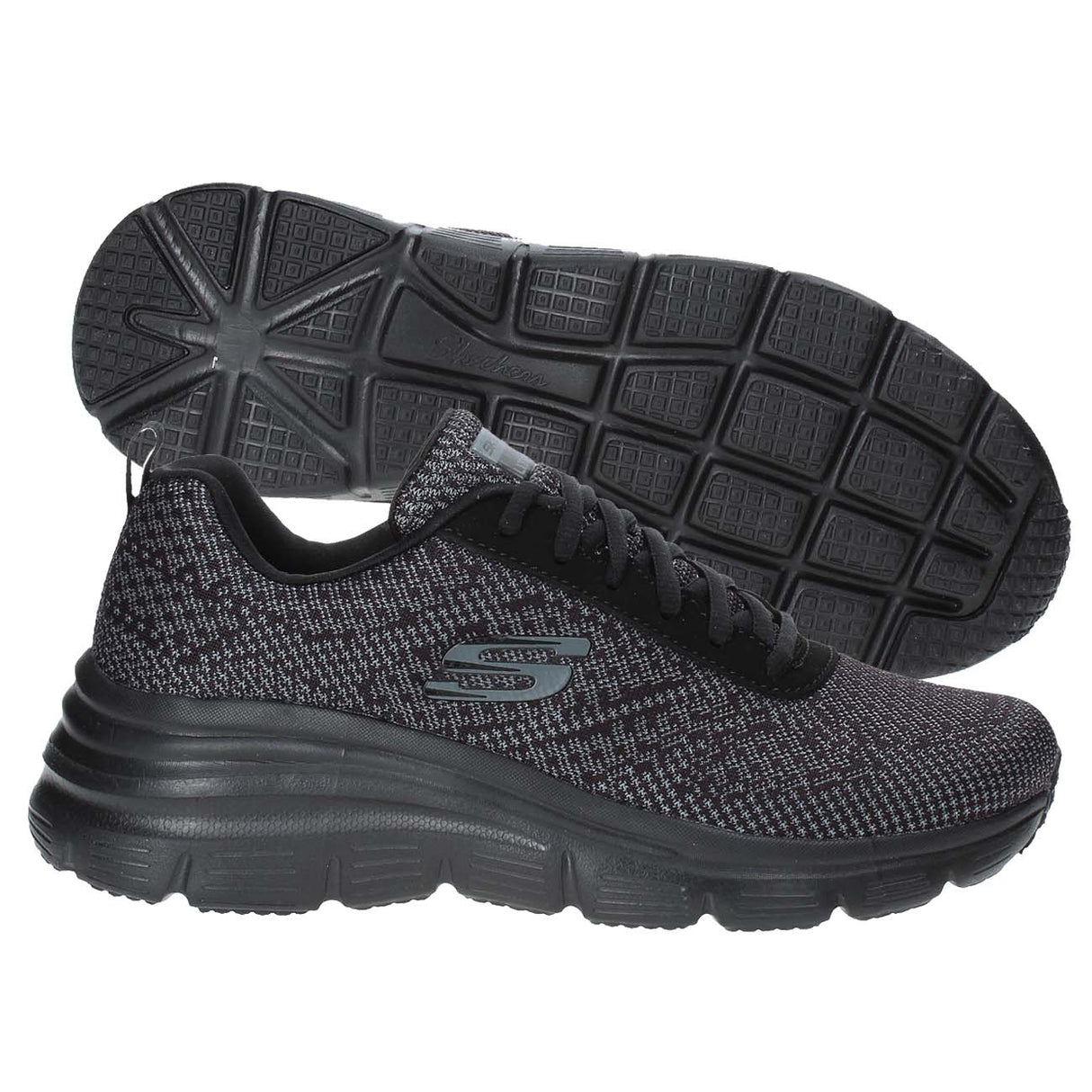 SKECHERS WOMEN'S SHOE 12719 BBK BOLD BOUNDARIES