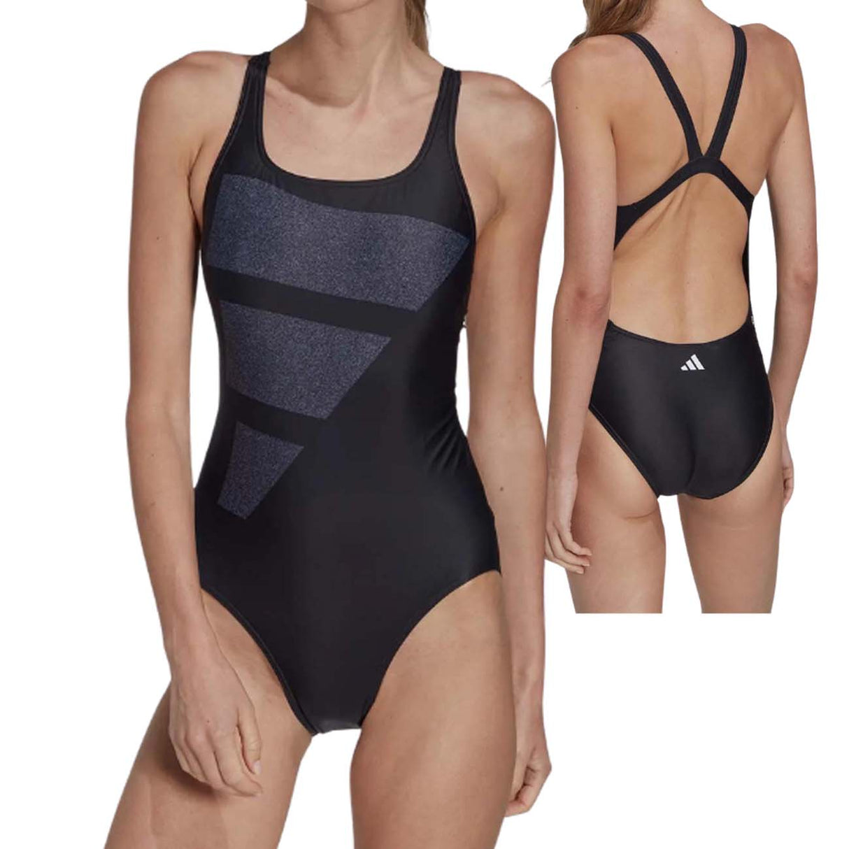 COSTUME DONNA ADIDAS HR4381 BIG BARS INTERO BLU