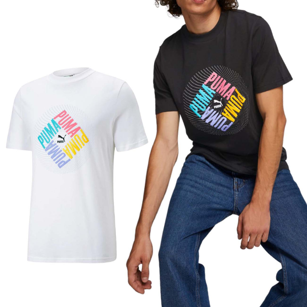 T-SHIRT EN COTON GRAPHIQUE PUMA 535658 SWXP