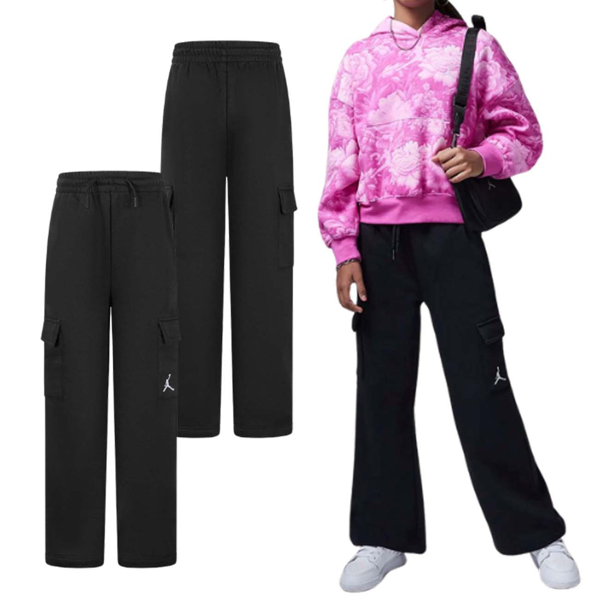 PANTALONE RAGAZZI JORDAN 45D351 023 GARGO COTONE FELPATO