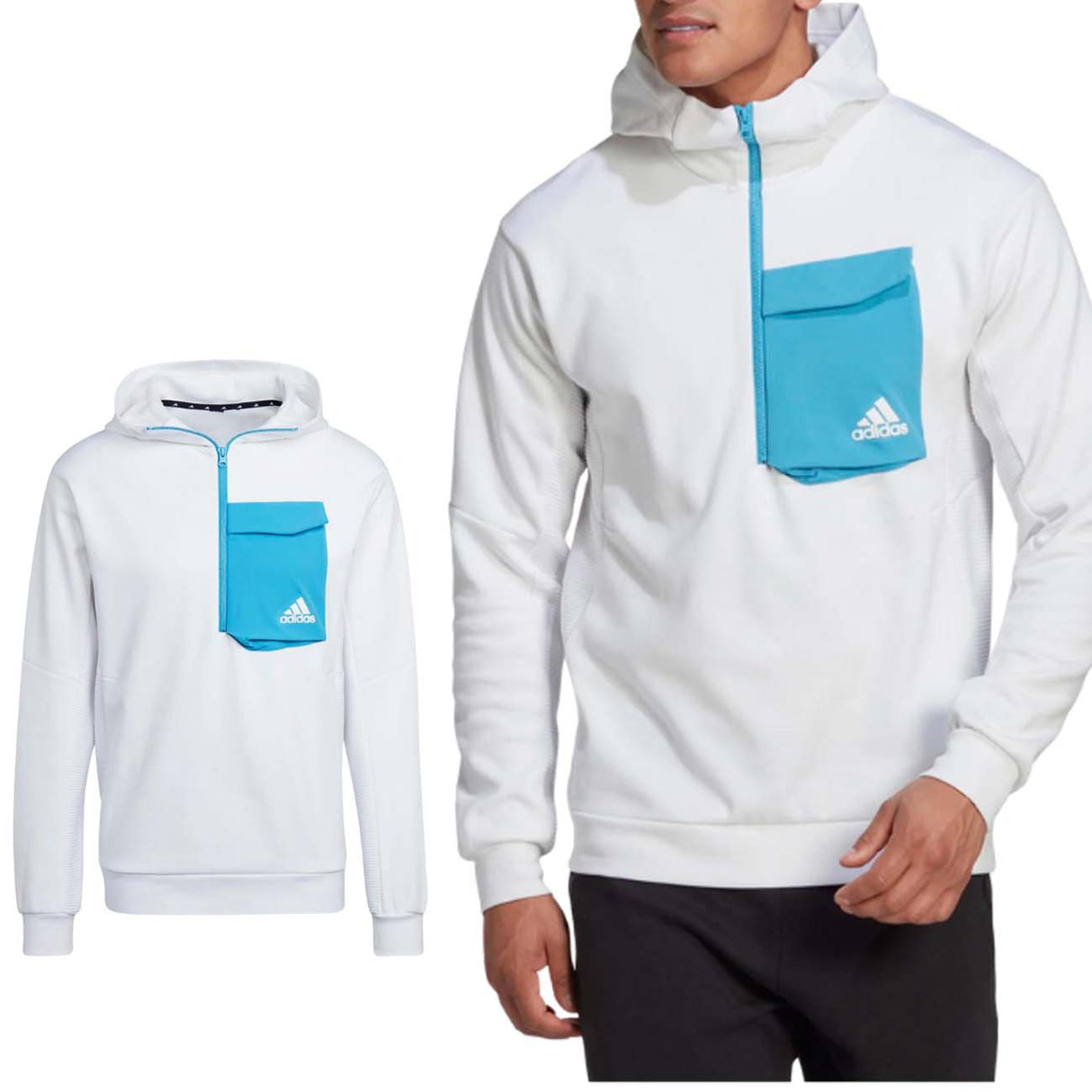 FELPA ADIDAS HL3859 DESIGNED COTONE GARZATO