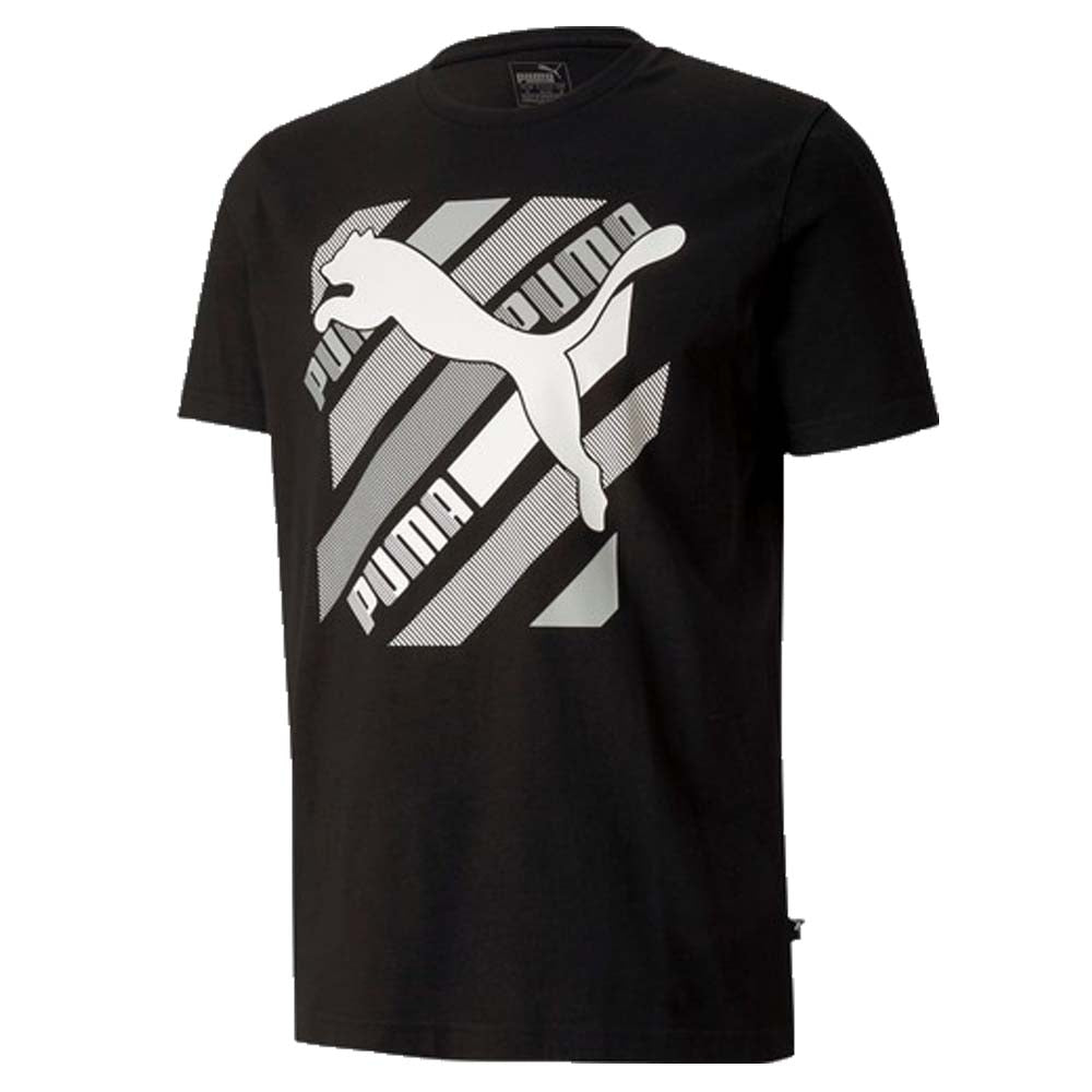 T-SHIRT PUMA 581909 BIANCO NERO ROSSO COTONE