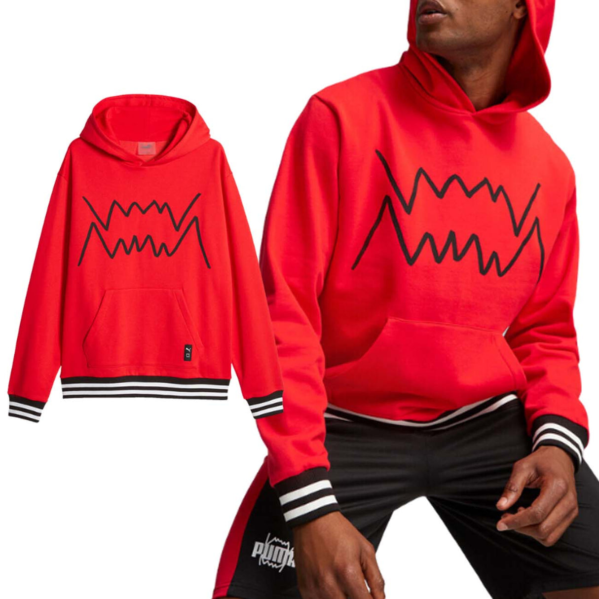 FELPA PUMA 622007 03 BASKET FRANCHISE COTONE FELPATO