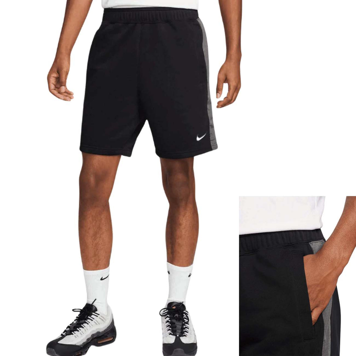 PANTALONCINO NIKE FZ4708 010 LOGO NERO