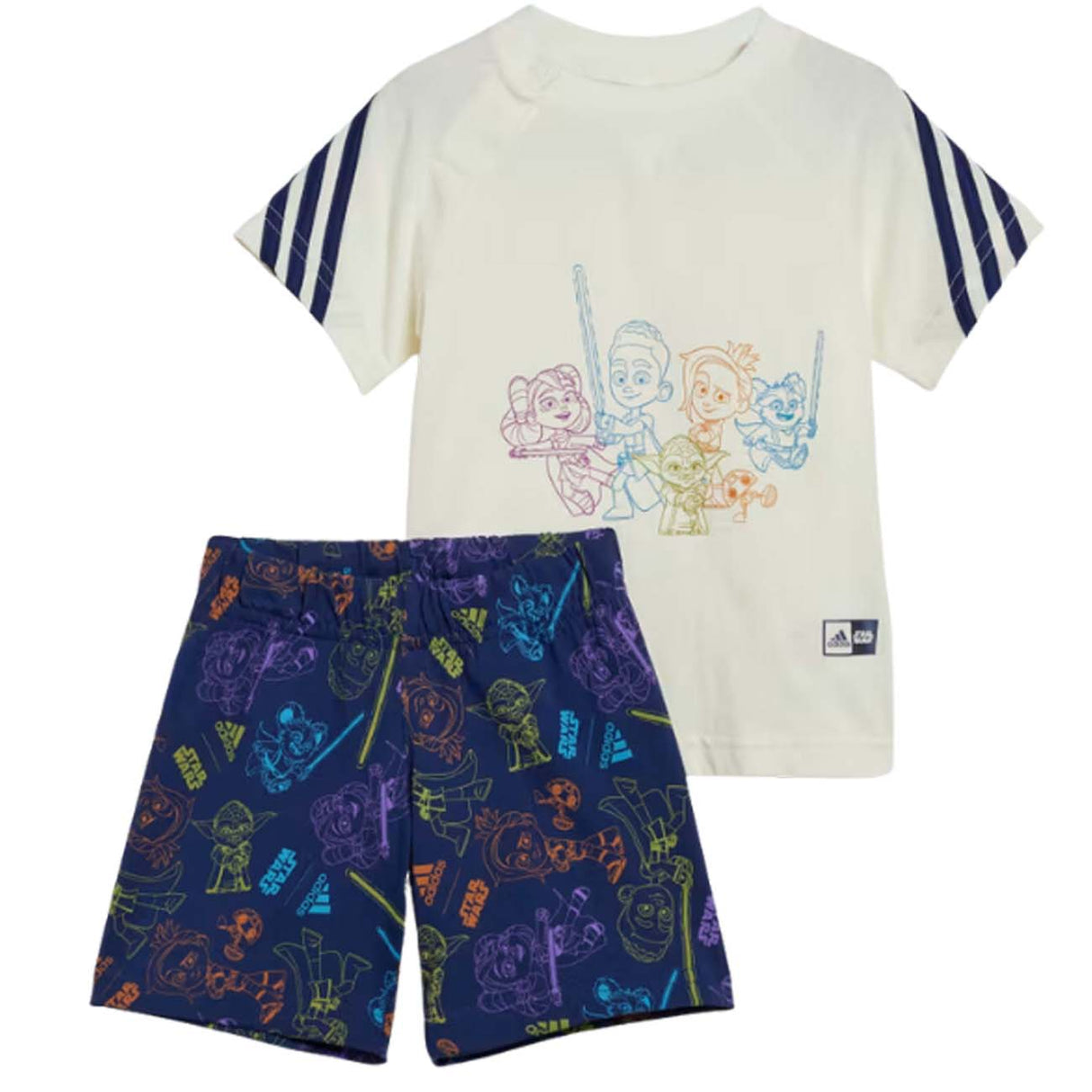 COMPLETO BAMBINI ADIDAS IN7282 STAR WARS YOUNG JEDI TEE