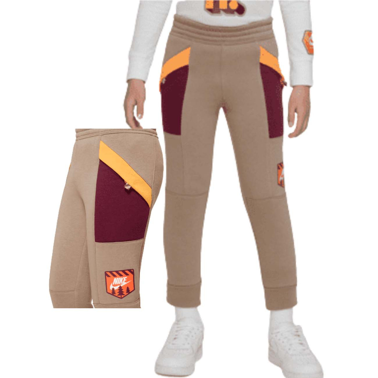 NIKE BOYS 86J846 X1T FLEECE COTTON PANTS