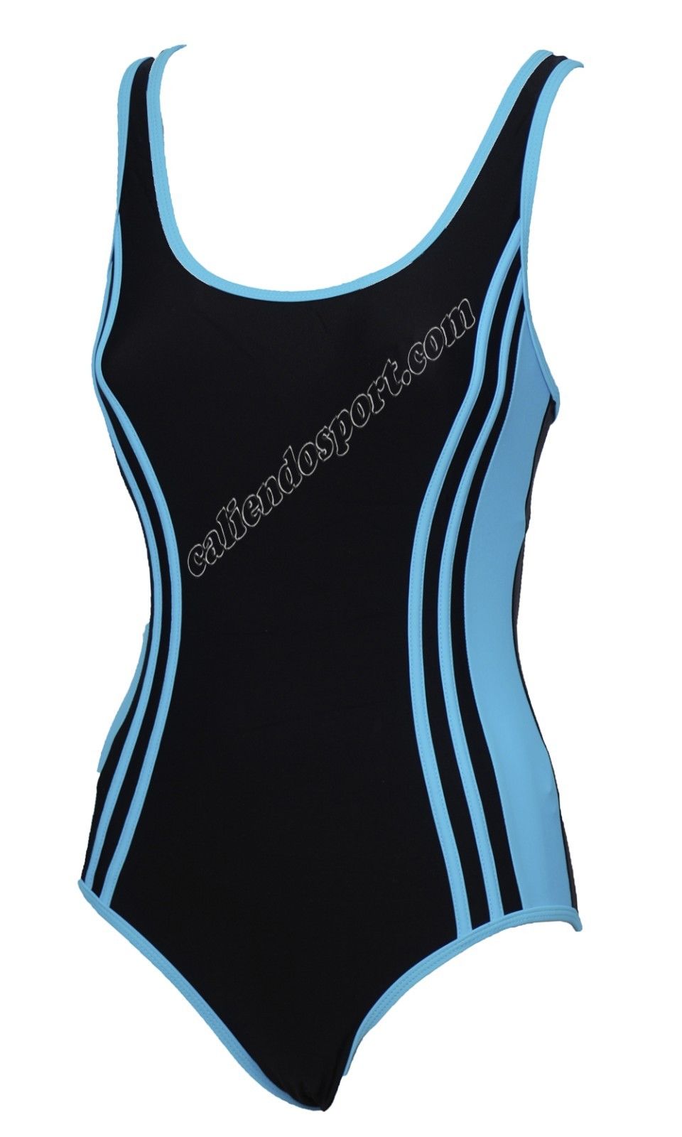 MAILLOT DE BAIN UNE PIÈCE PISCINE FEMME NATATION PLONGÉE SPORT MER NOIR BLEU AA076 EAU