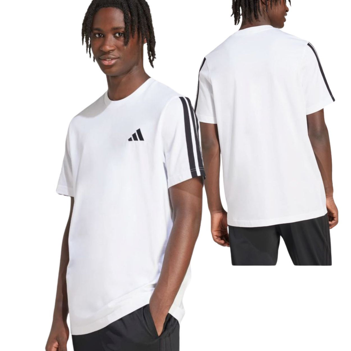 T-SHIRT ADIDAS JV6784 ESSENTIALS COTONE BIANCO