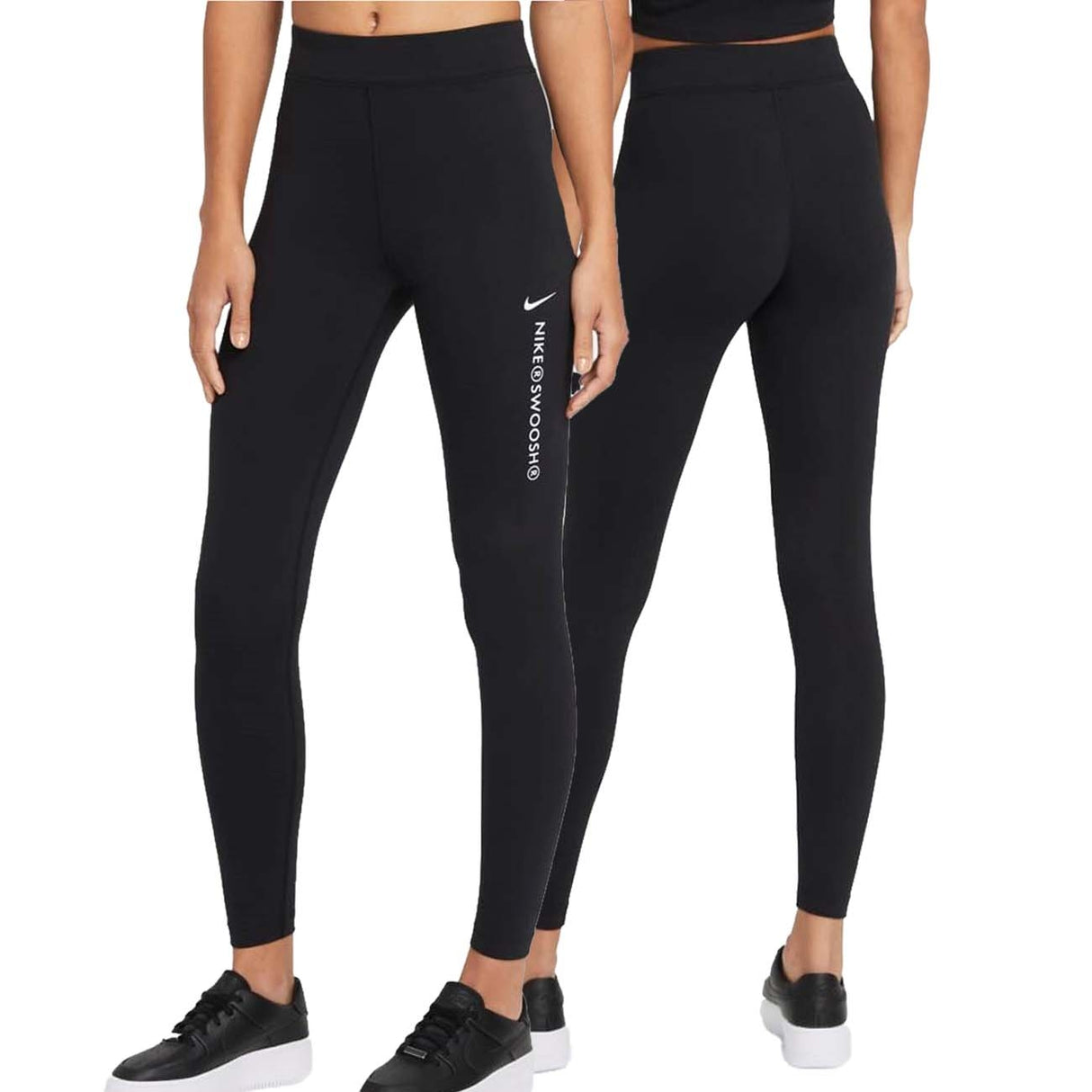 LEGGIMGS NIKE DONNA CZ8901 SPORTSWEAR SWOOSH NERO
