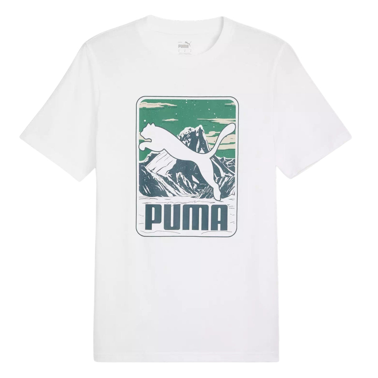 T-SHIRT PUMA 627911 02 GRAFHIC SUMMER BIANCO COTONE